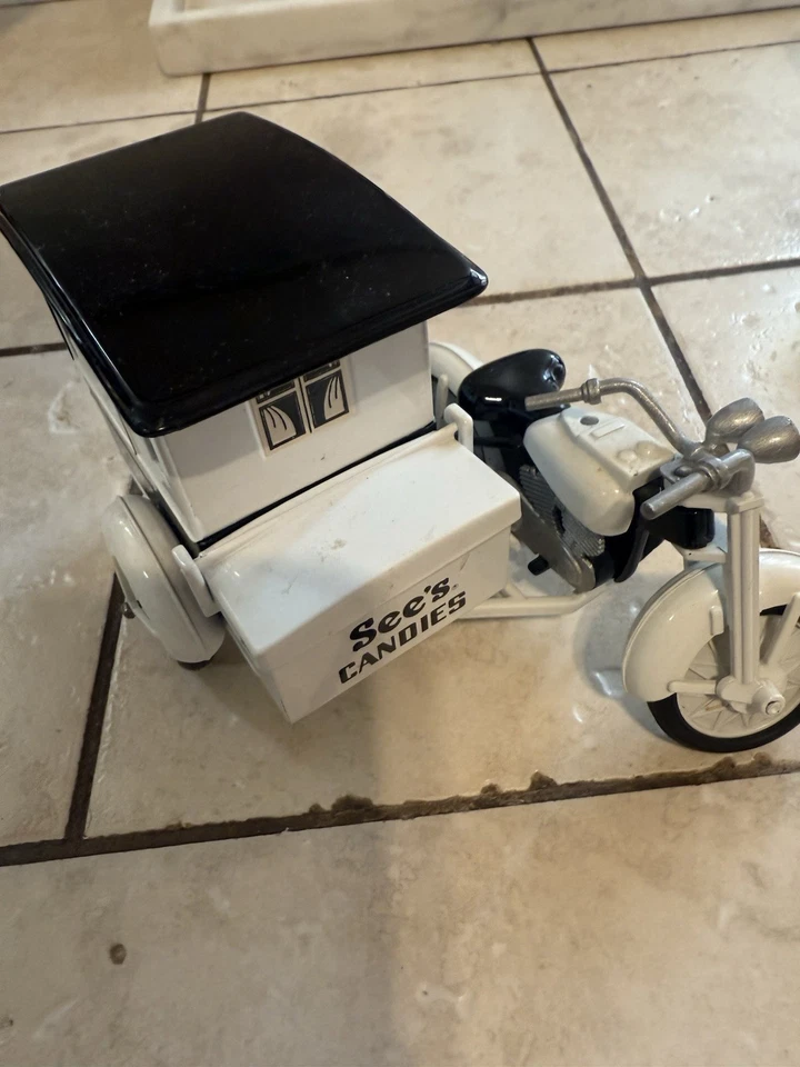 See's Candies Die Cast Motorcycle w/ Sidecar - Image 4 of 4