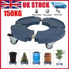 Image of Plant Pot Trolley Mover Stand on Wheels Heavy Duty Garden Planter Caddy 150kg