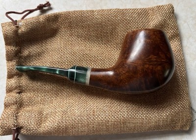 Ranz Freehand Ron Smith US Artisan Smooth Briar Tobacco Pipe, Unsmoked