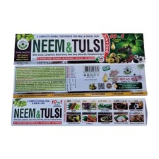 Alriyan Neem Tulsi Herbal Toothpaste Fluoride Free 213g - Free Shipping