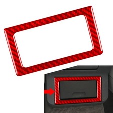 Carbon Fiber Red Rear Storage Box Frame Cover Trim For BMW 3 Series E36 1994-96
