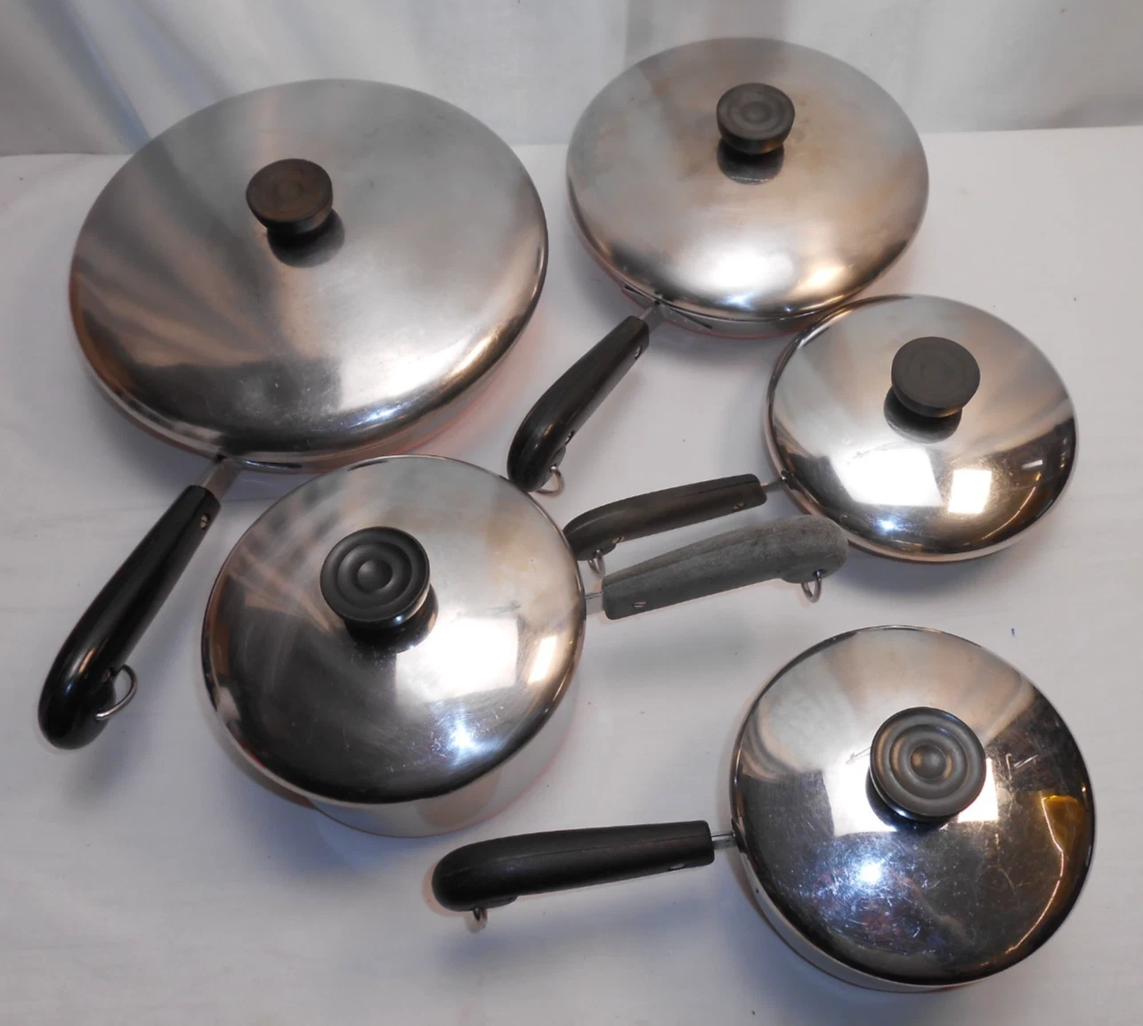 Vintage Revere Ware 10 Piece Set Pre 68 1968 Skillets Process Patent NICE
Opens in a new window or t