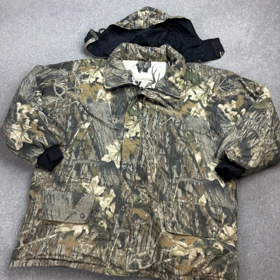 RealTree Jacket Adult X Large Brown Work Wear Canvas Camo Hunting Waterproof Men - Image 2 of 4