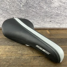 SE Racing BMX Bike Saddle Seat Black Gray Stripe Bottle Opener Velo Fixie Padded