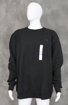 #ad Champion Men S Powerblend Pullover Sweatshirt Black X Large Tall $38.65