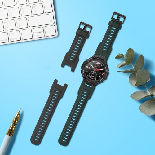 kwmobile 2x bransoletka sportowa kompatybilna z bransoletką Huami Amazfit T-Rex / T-Rex Pro - Zdjęcie 8 z 8