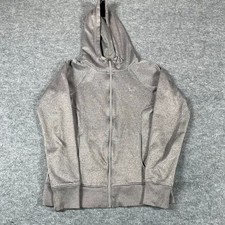 Under Armour Hoodie Womens Extra Small Gray Full Zip Sweatshirt Storm Fitted Gym