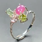 Handmade Ruby Ring 925 Sterling Silver Size 8 /R461939