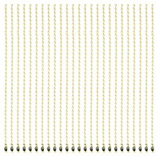 Ball Bead Chains, 5.9 Inch, Beige  100 Pcs , Dog Tag Chain Keychain