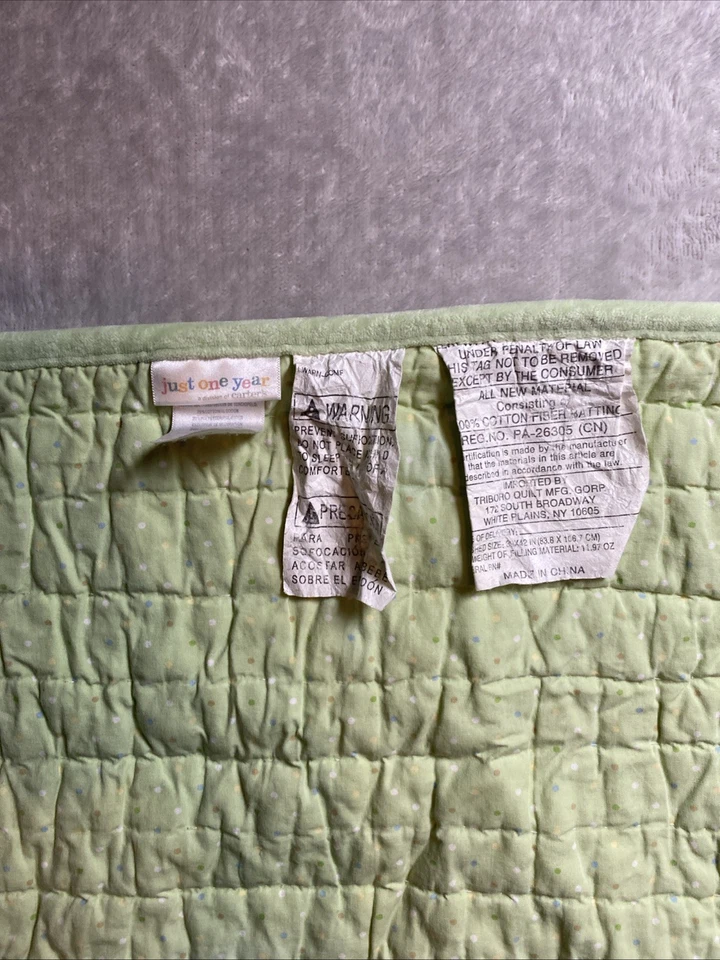 Just One You Carters ABC Animal Reversible Bebé Edredón Cuna Manta Lovey 32"X42" Foto 3 de 4