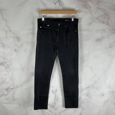 Saint Laurent Paris Denim Jeans Hedi Slimane Black D02 Skinny Low Waist Size 29