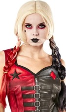Harley Quinn Wig DC Suicide Squad Fancy Dress Halloween Adult Costume Accessory