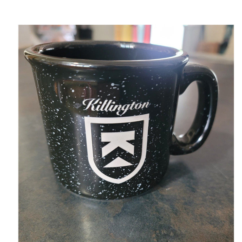 Killington Vermont Santa Fe Black Speckled Souvenir Mug Ceramic Coffee Cup Gift