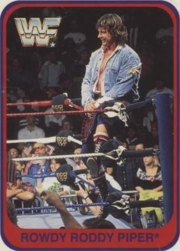 1991 WWF PLAYING CARDS HOT ROD ROWDY RODDY PIPER JOKER PSA 10 RED