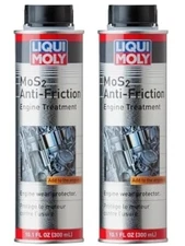 Liqui Moly MoS2 Anti-Friction Engine Treatment | 300 ml | Oil additive Pack of 2