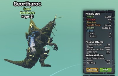 Geortharoc Species | Creatures Of Sonaria | Roblox  | Read Description