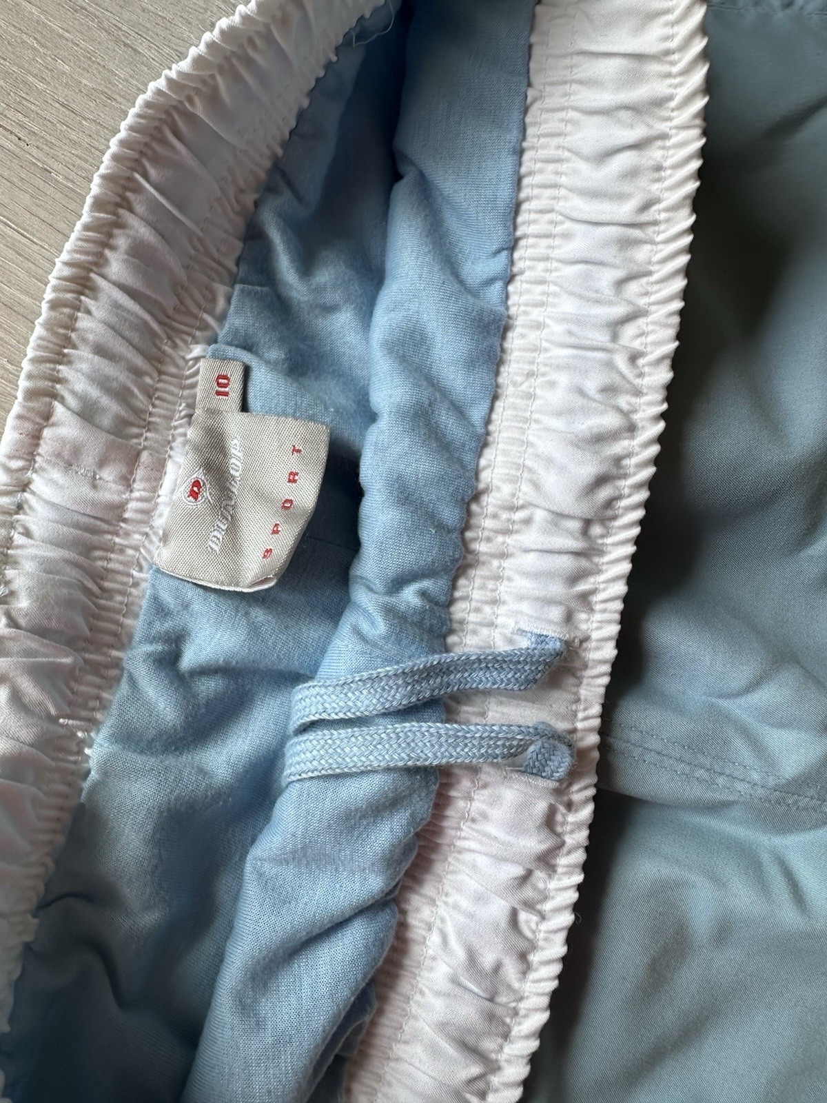 Vintage 1990s Dunlop baby blue tracksuit bottoms with optional open flare image 5