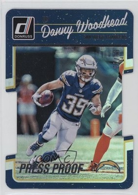 2016 Donruss Press Proof Silver Die-Cut 61/75 Danny Woodhead #248 0c6