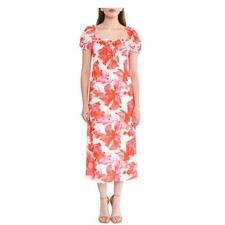 WAYF Felicity Floral Print Midi Dress Size Large