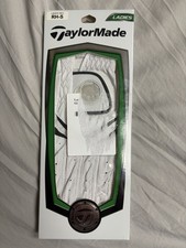 NEW RH TaylorMade Ladies Leather Golf Glove Small White NOS Magnetic Marker Slot