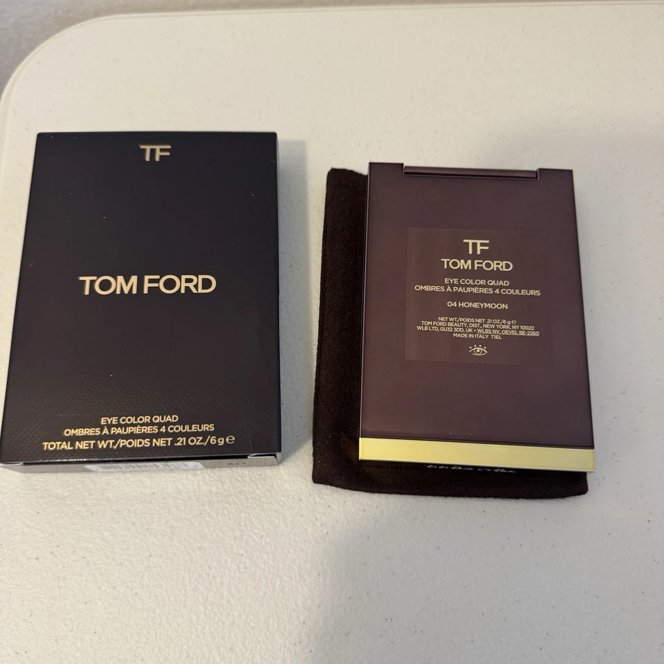 Tom Ford Eye Color Quad Eyeshadow Palette 04 Honeymoon Full Size 0.21oz/6g NIB - Image 4 of 4
