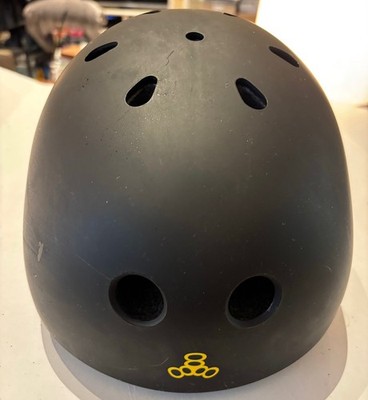 スキー・スノーボードアクセサリー Triple Eight BIG CHILL HELMET L Triple Eight Ski Snowboard Helmet Black Rubber L Large | eBay