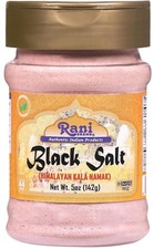 Rani Black Salt Powder Kala Namak Mineral 5oz 142g PET Jar Unrefined,