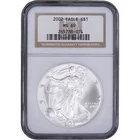 2002 $1 American Silver Eagle ~ NGC MS69