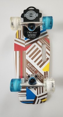 Kryptonics 19'' Stubby Cruiser Skateboard   Lightweight 7-Ply Maple Deck w/ Grip