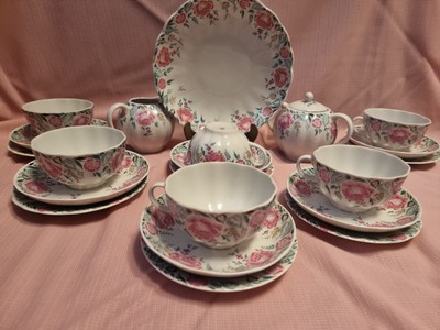LFZ Lomonosov Porzellan Tee/ Kaffeeservice  6 Gedecke 21 Tlg Russische UDSSR 