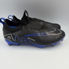 Nike Unisex Zoom Vapor Academy FG/Mg Black Chrome Royal 3Y Cleats Shoes