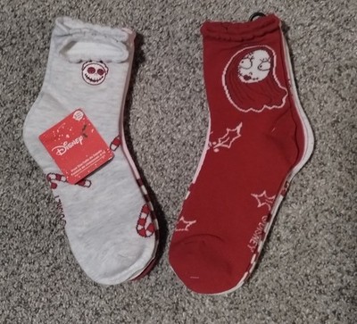 Two Sets Of The Nightmare Before Christmas Disney Socks, Three Pairs Each