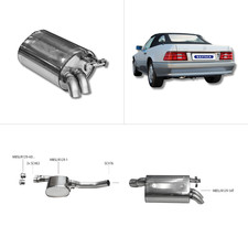 Bastuck Komplettanlage - Mercedes SL R129 6/ 8-Zylinder Benziner