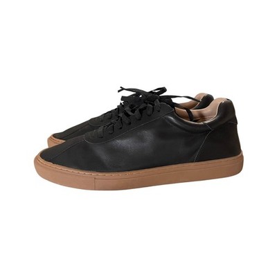 Esquivel X Mens Black Leather Low Top Sneakers Gum Sole USA Made Size 13 EUR 47