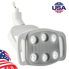 9W Dental 6 LED Lamp Oral Light Ra90 Lamp For Unit Chair 22MM / 26MM