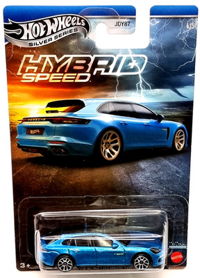 Hot Wheels car Silver Series Hybrid Speed Auto Porsche Panamera Turpo Hybrid 4/5