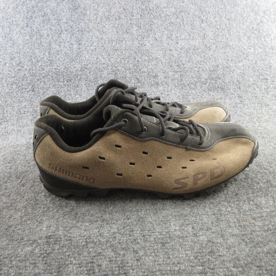 Zapatos de ciclismo Shimano SPD para hombre 44 EU MTB bicicleta de montaña sin clip marrón negro Foto 2 de 4