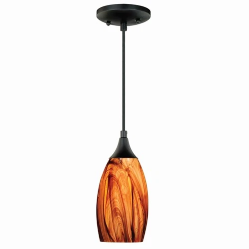 Vaxcel - Milano - 1 Light Mini Pendant in Contemporary Style 9.75 Inches Tall - Picture 1 of 4