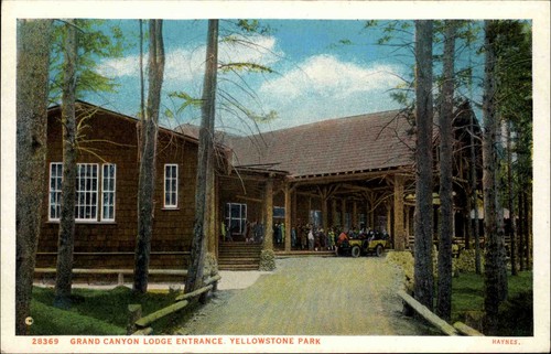 Yellowstone Park Wyoming USA America AK ~1920/30 Grand Canyon Lodge Entrance