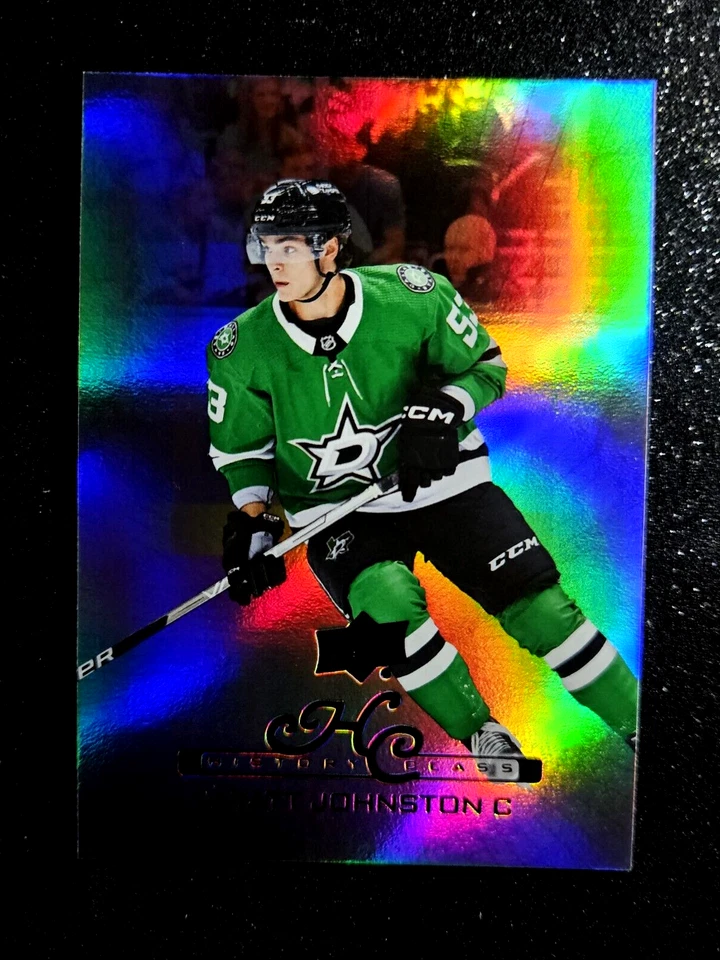 2022-23 Upper Deck Extended Series History Class WYATT JOHNSTON Rookie Rainbow - Image 3 of 4