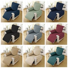 1Seat Waterproof Recliner ChairCover Non Slip Recliner Covers for Living Room