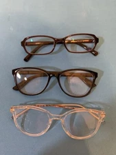 Lot of 3 - Assorted Brands & Models Eyeglasses Glasses Optical Frame Mixed Color