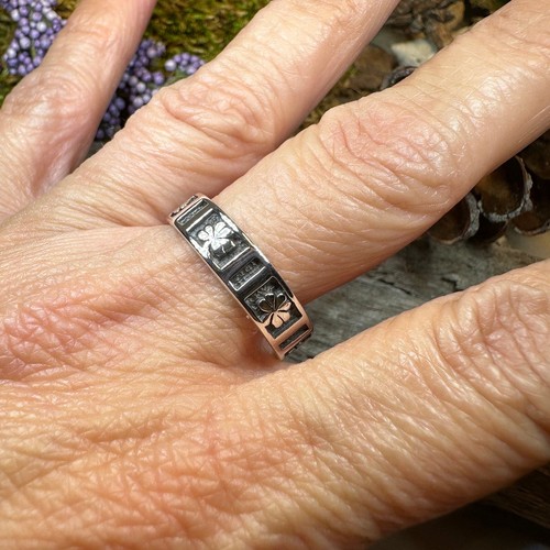 Kleeblatt Ring Irish Ireland Ehering Ring 925 - Bild 5 von 10