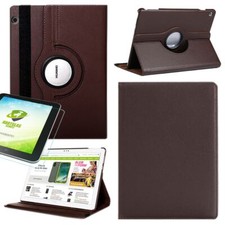 For Apple iPad Pro 11.0 inch 2018/Air 2022/Air 11 2024 Brown 360 Degree Faux Leather