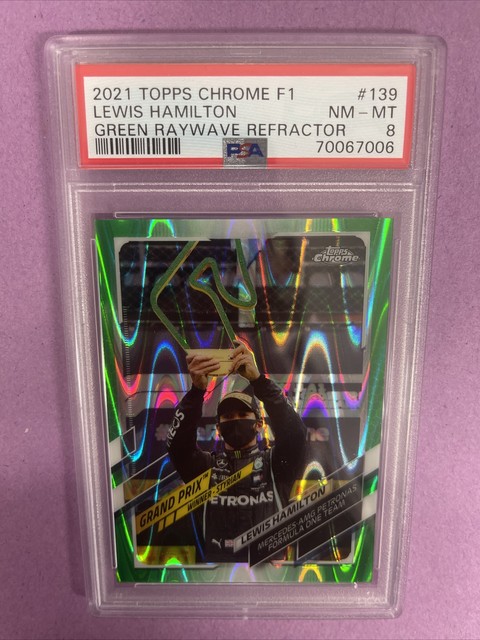 Lewis Hamilton 2021 Topps Chrome Formula 1 Green