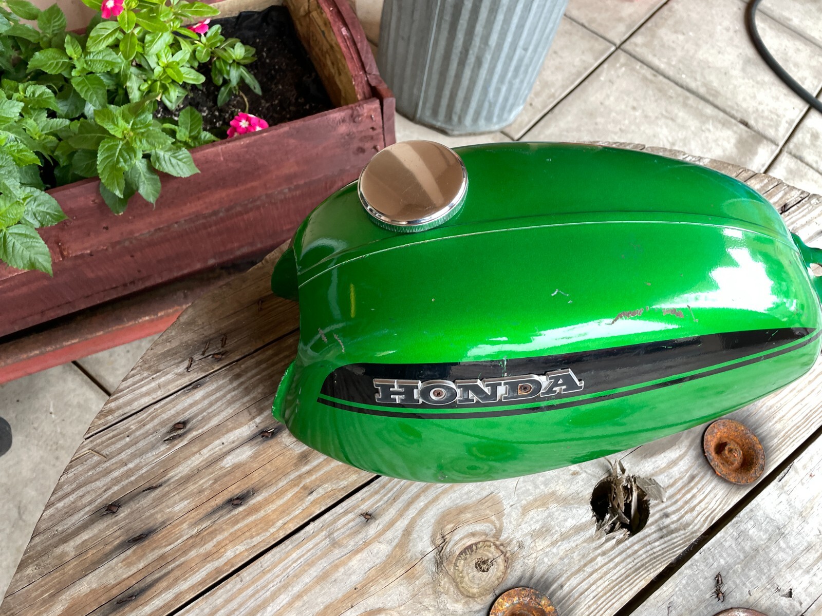1971 Honda SL125 K0 Gas Tank Candy Emerald Green Original Paint HM331