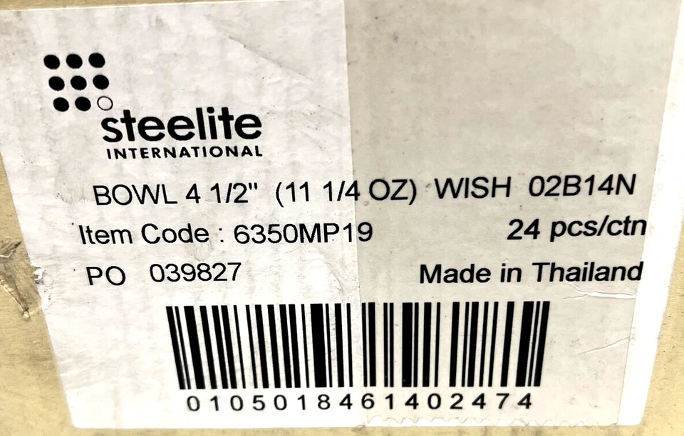 Steelite 4.5" Wish Bowls 6350MP19 (estuche de 24 cuencos) Foto 3 de 4