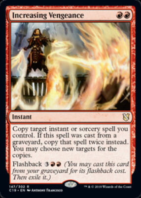 x1 Increasing Vengeance R MTG Commander 2019 M/NM, English