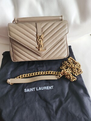 Ysl Purse Saint Laurent College Bag Beige Ysl College Bag Medium