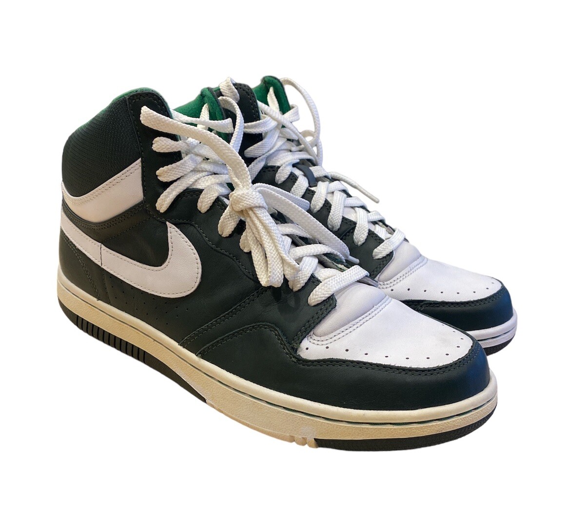 NIKE COURT FORCE HIGH BASIC 27㎝2009年製 0447) Nike Court Force High White/Pine Green “Mad Hectic” 312270